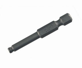 Wiha Tools 71734 MagicRing Screw Holding Ball End Hex Inch Power Bit, 3/16" x 50 mm