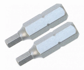 Wiha Tools 71971 Security Hex Insert Bit, 3/32" x 25 mm, 2 Pk.