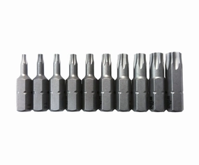 Wiha Tools 72595 T7-T40 TORX Insert Bits, 10 Pc. Set