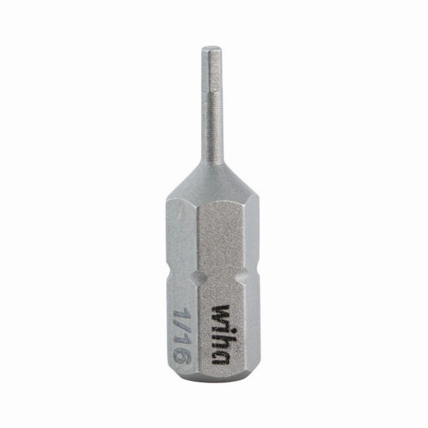 Wiha Tools 72596 1/16"-1/4" Hex Inch Insert Bit, 10 Pc. Set
