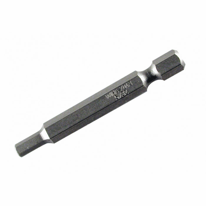 Wiha Tools 74344 Hex Inch Power Bit, 1/8" x 70 mm, 10 Pk.
