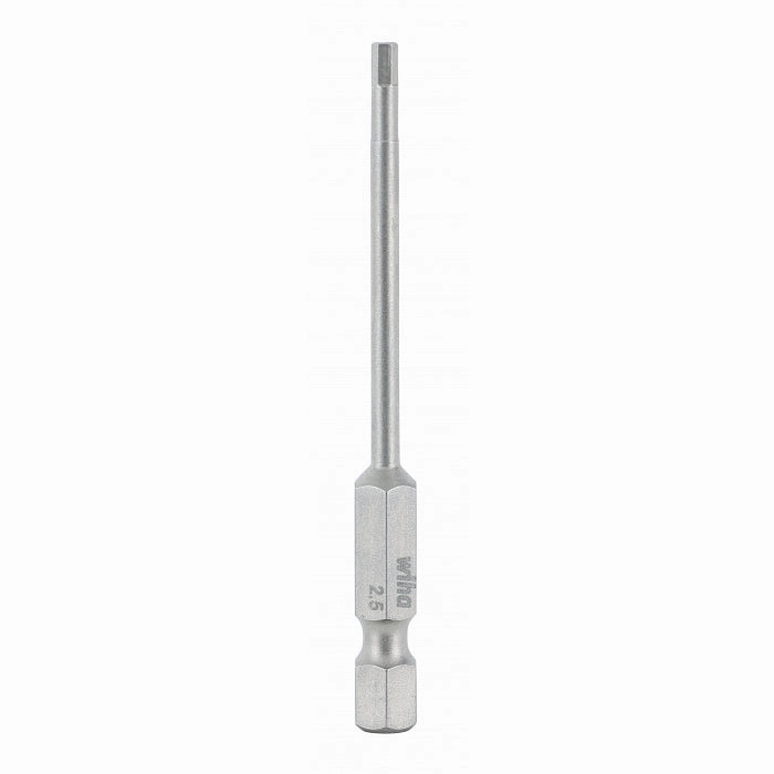 Wiha Tools 74352 Hex Metric Power Bit, 2.5 mm x 70 mm, 10 Pk.