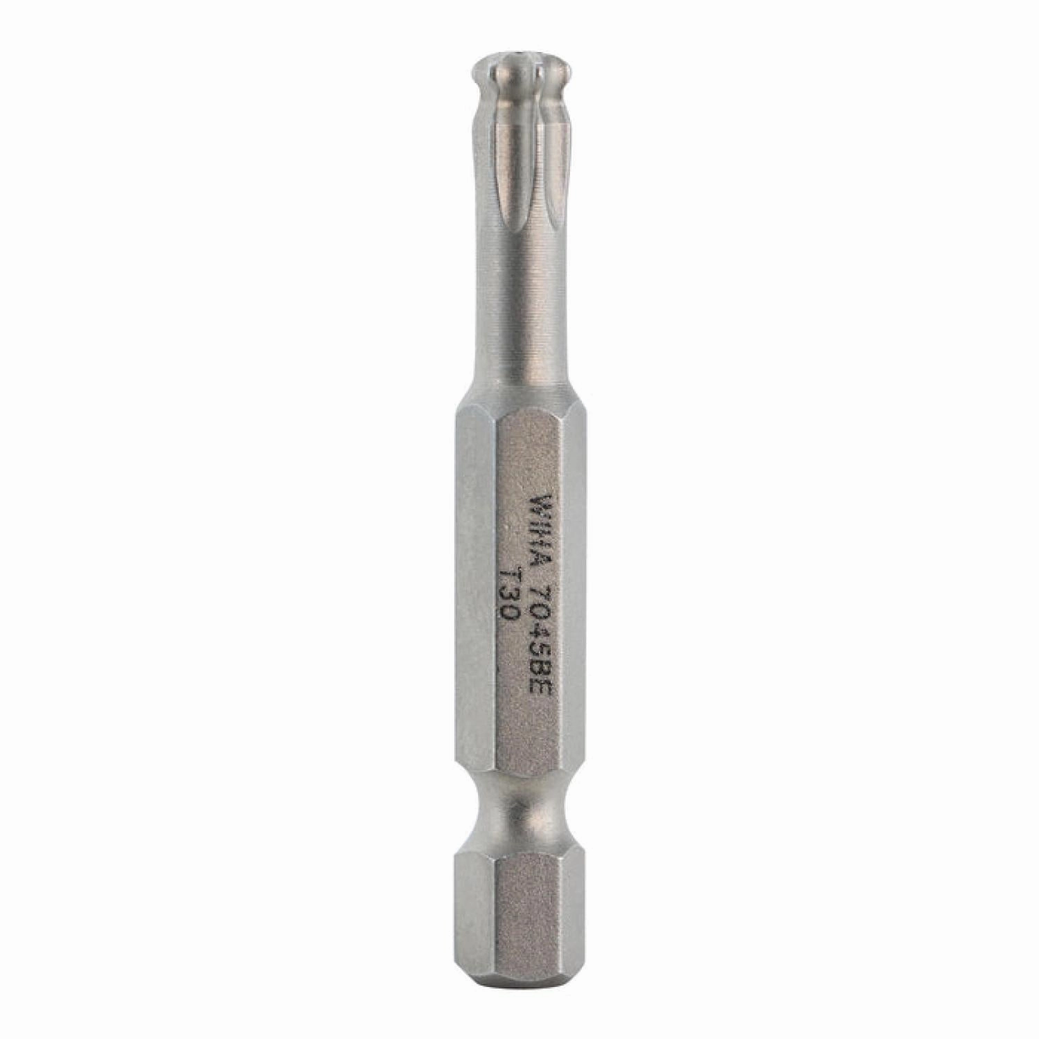 Wiha Tools 74539 TORX Ball End Power Bit, T30 x 50 mm, 10 Pk.