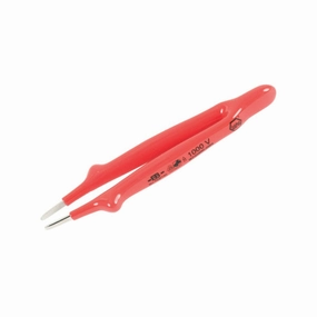 Wiha Tools 75215 Insulated Tweezers Straight Blunt 6"