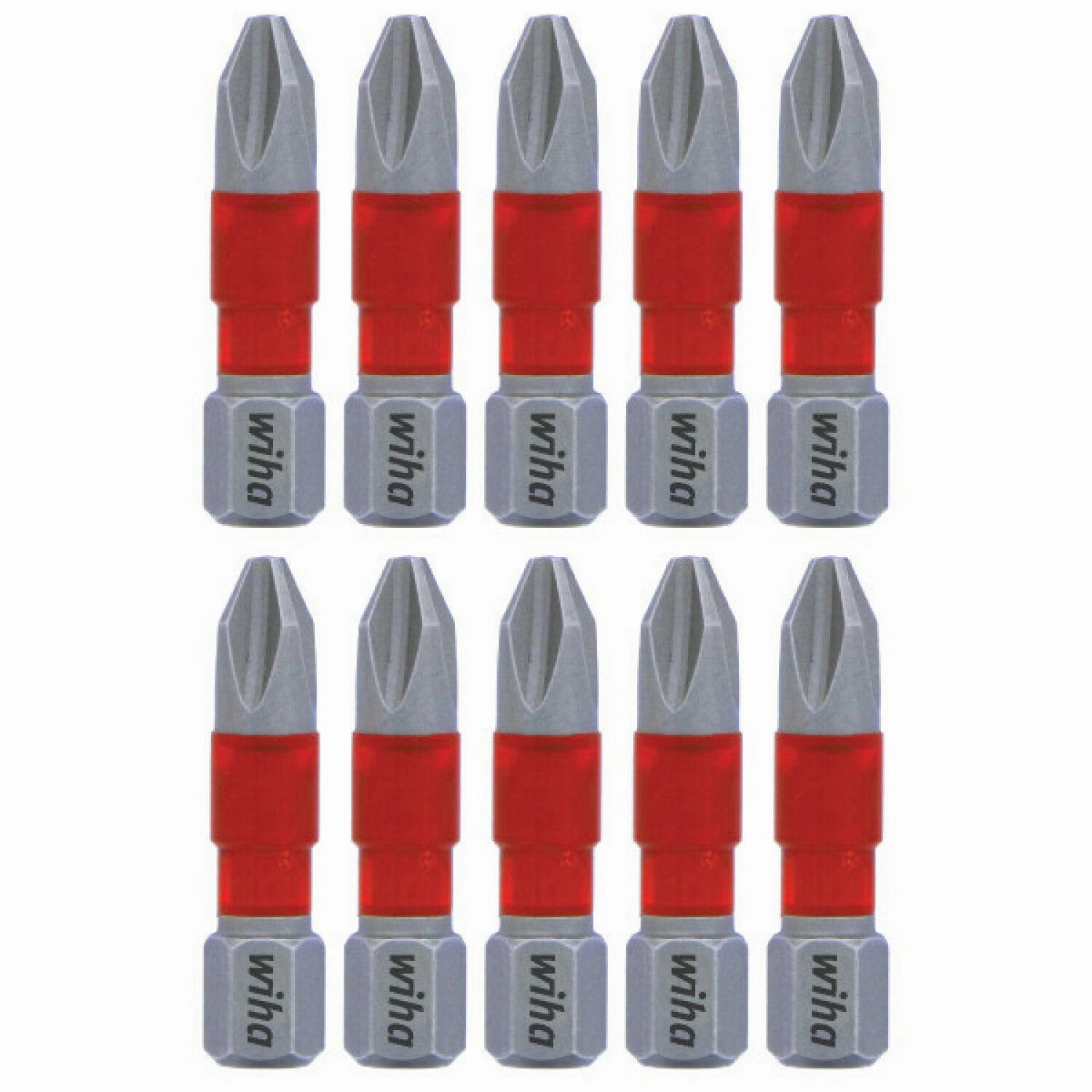 Wiha Tools 76502 MaxxTor Impact Bit Phillips #2 - 29mm - 10 Pack