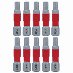 Wiha Tools 76524 MaxxTor Impact Bit Hex 4.0mm x 29mm - 10 Pack