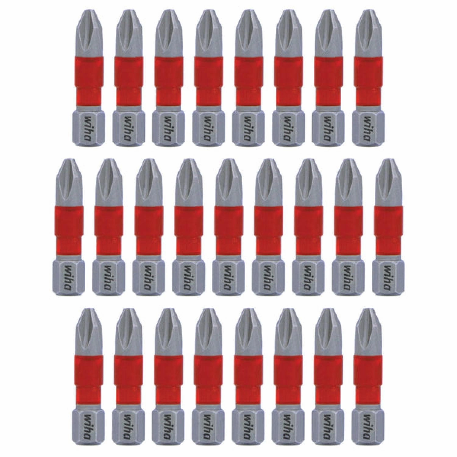 Wiha Tools 76608 MaxxTor Impact Bit Pozidriv #3 - 29mm - 25 Pack