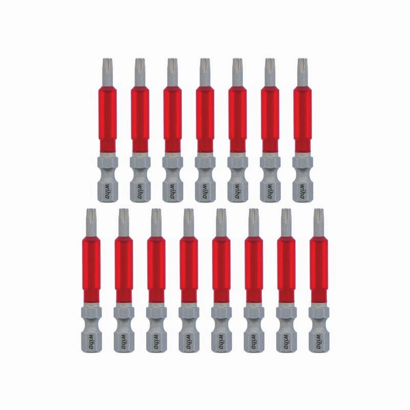 Wiha Tools 76651 MaxxTor Impact Bit TORX T15 - 49mm - 15 Pack