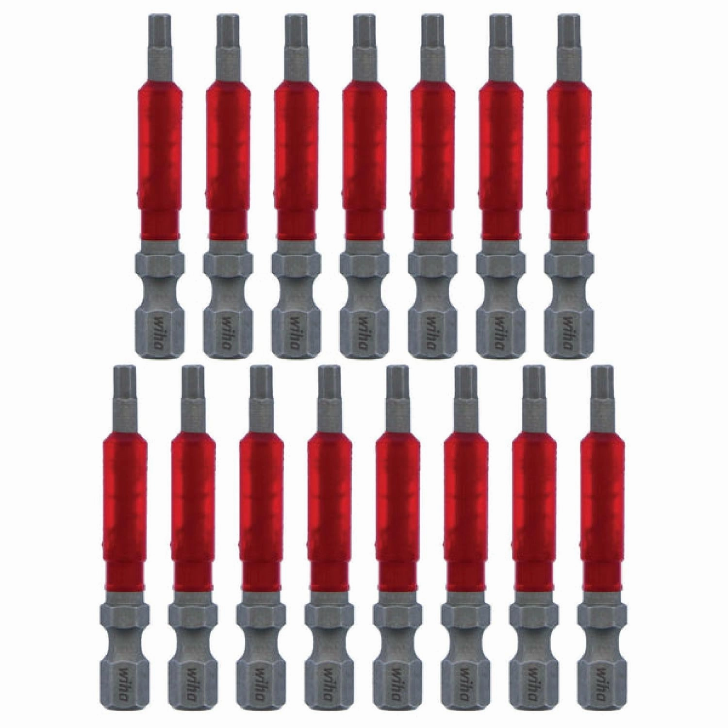 Wiha Tools 76663 MaxxTor Impact Bit Hex 3.0mm - 49mm - 15 Pack