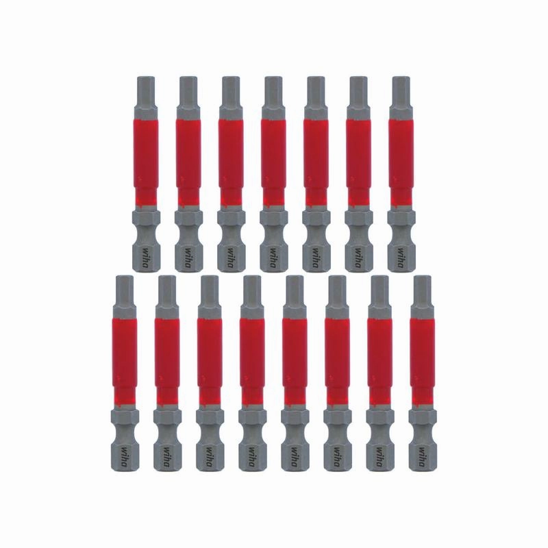 Wiha Tools 76664 MaxxTor Impact Bit Hex 4.0mm - 49mm - 15 Pack