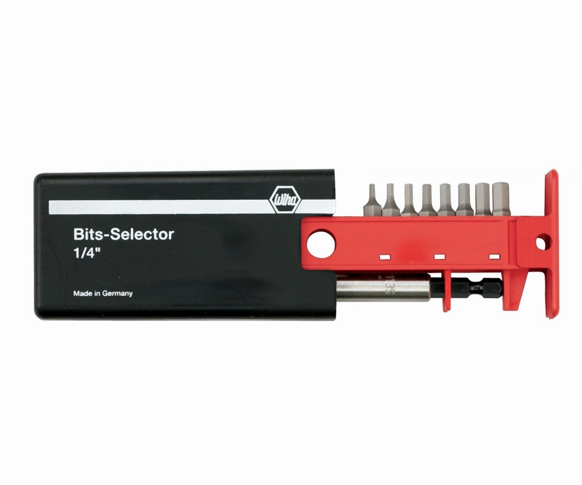 Wiha Tools 79256 9 Piece Hex Bits-Selector and Magnetic Bit Holder Set - 1.5mm - 8.0mm