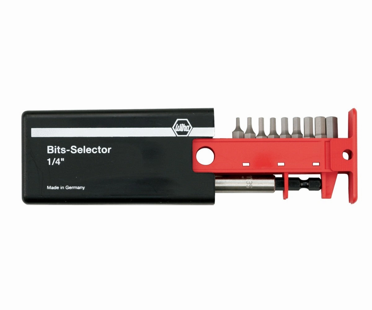 Wiha Tools 79266 9 Piece Bits-Selector Security Hex and Magnetic Bit Holder Set - 5/64" - 1/4"