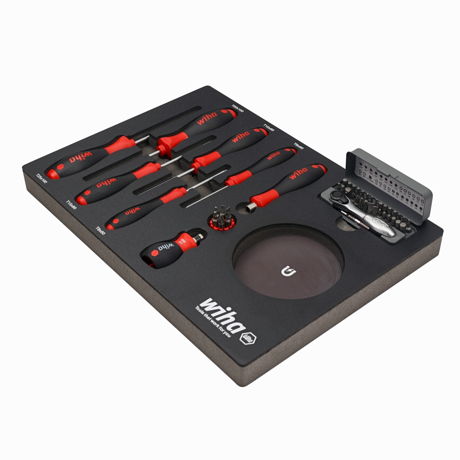 Wiha Tools 91851 Knife Maintenance Magnetic Workstation, 45 Pc.